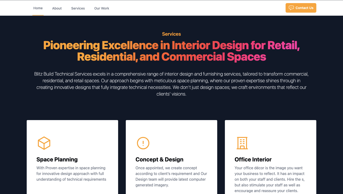 Blitz Tech — project visual 2