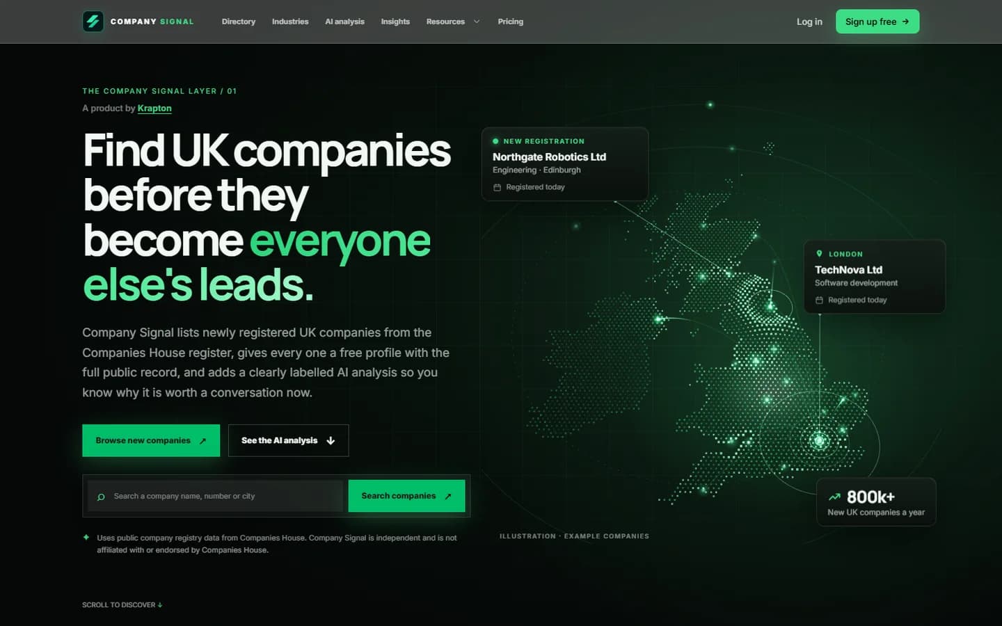 Company Signal product visual